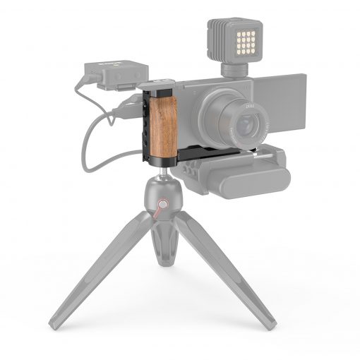 SmallRig L-Shape Wooden Grip with Cold Shoe for Sony ZV1 Camera 2936