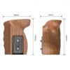 SmallRig Quick Release Wooden Grip for Z CAM E2 Series Cameras HTS2457